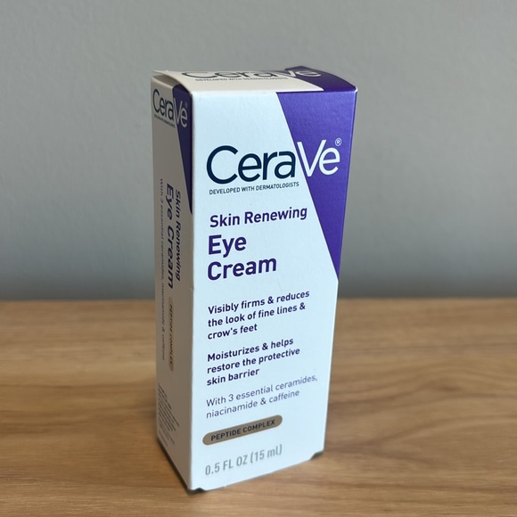 Cerave Anti-Aging Eye Cream for Wrinkles Fragrance Free, 0.5 oz NEW - Picture 4 of 6